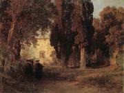 Monastery Garden Oswald achenbach